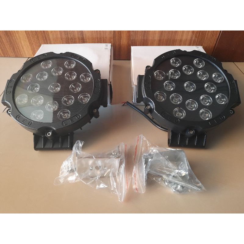 Lampu Sorot Bulat 17 Mata LED 6 Inch