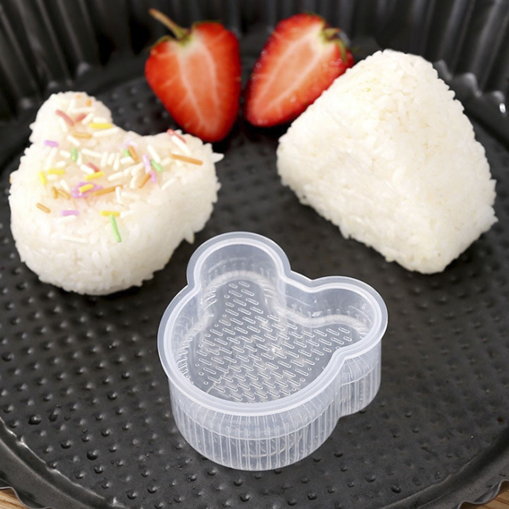 【COD Tangding】6pcs/set DIY Cute Rice Ball Shape Transparent Mold Children Seaweed Hand-made Rice Tool