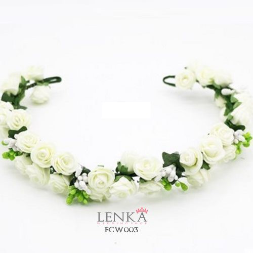 [PRODUK FAVORIT] AKSESORIS RAMBUT PESTA PENGANTIN WANITA ANAK FLOWER CROWN FCW003