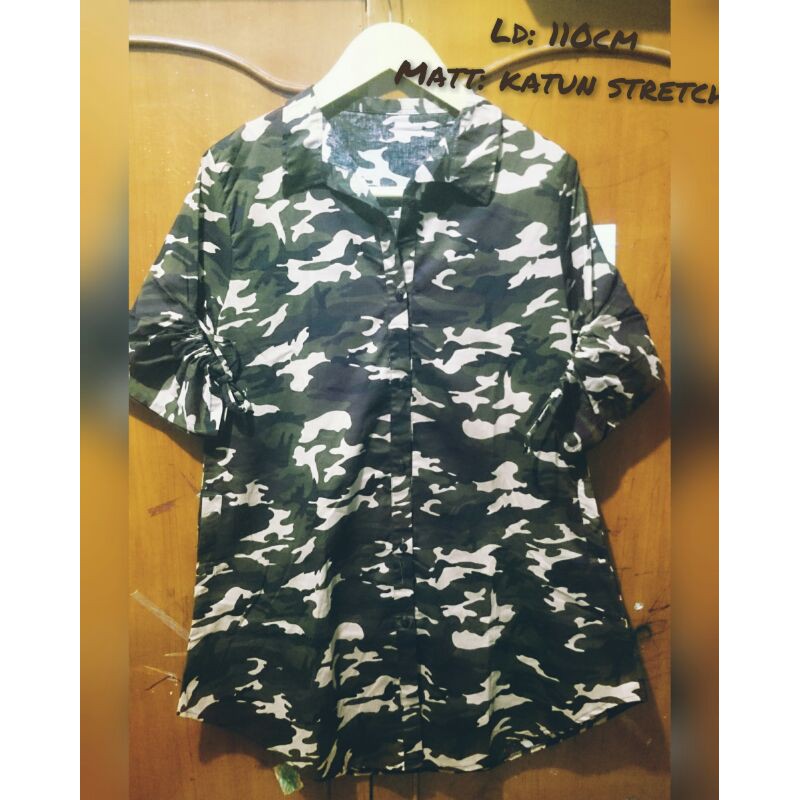 diskon sale tunik jumbo kekinian/tunik jumbo army/tunik lengan serut/tunik cantik