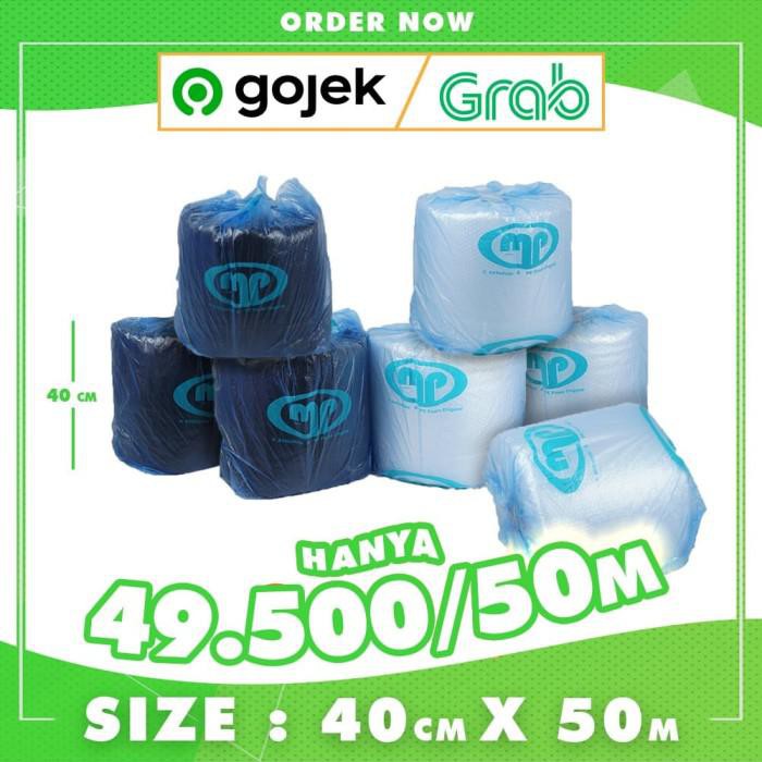 

PROMO - BUBBLE WRAP ROLL 40CM X 50 METER HITAM PUTIH BUBLE WRAP MULIAPACK - MP Hitam