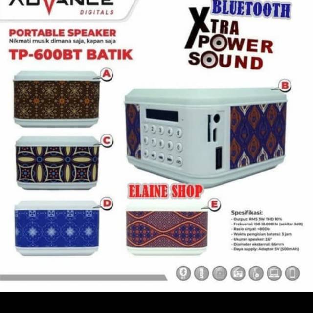 Speaker Advance Tp600BT