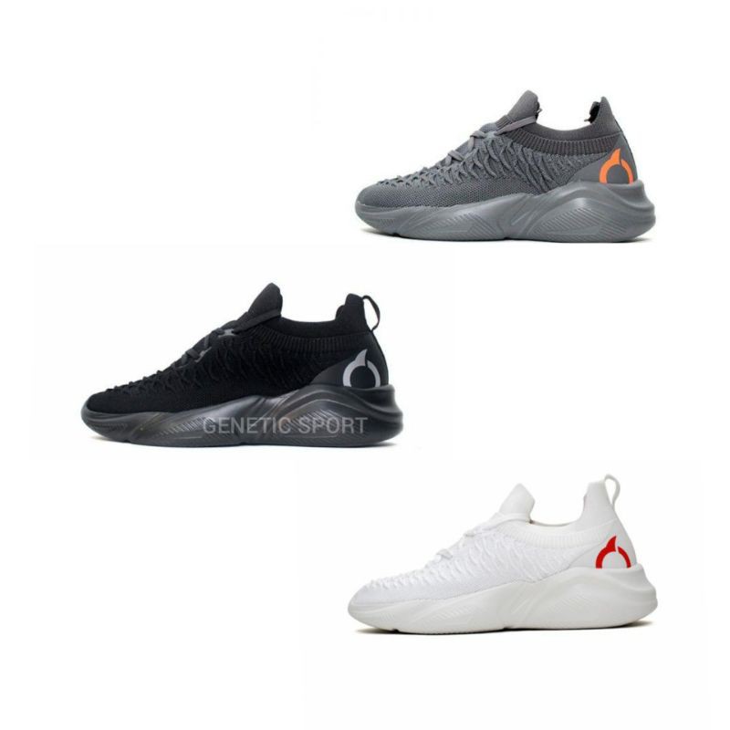 SEPATU SNEAKERS ORTUSEIGHT GALACTIC OFF WHITE, BLACK SILVER, GUN METAL