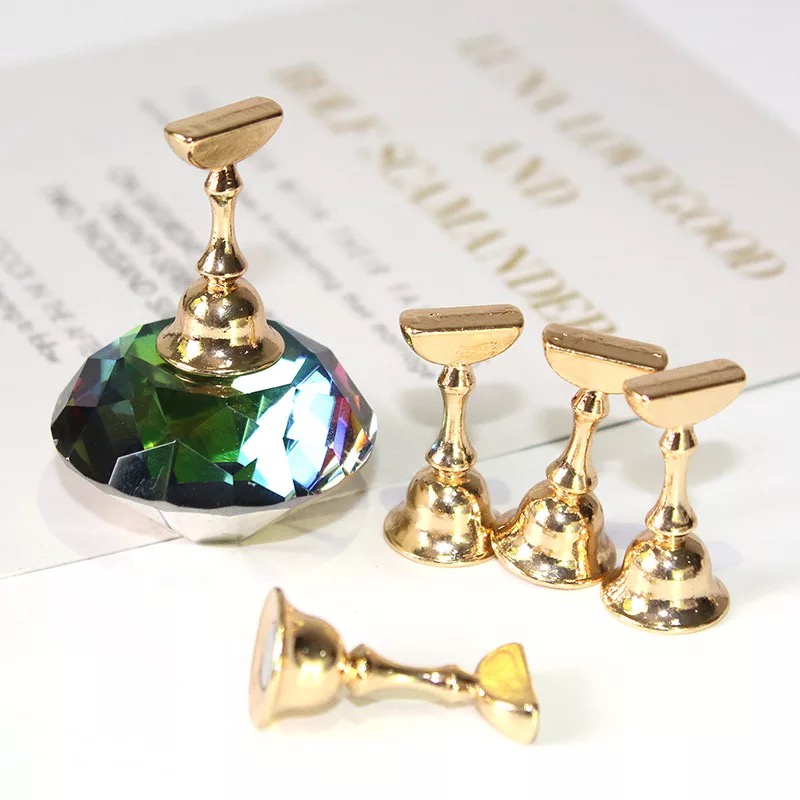 Nail Practice Stand Holder Untuk Latihan Nail Art Display Kuku Magnetic