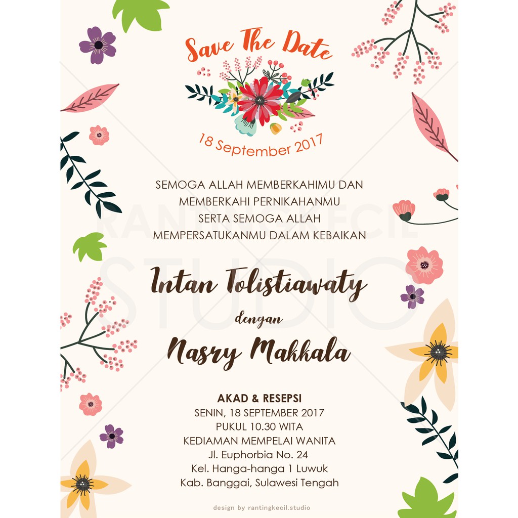  Undangan Digital  e invitation Undangan  Nikah Happy 