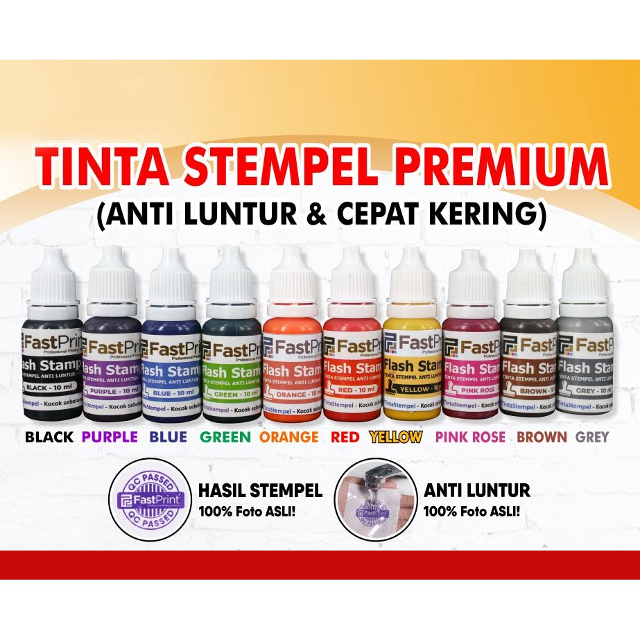 Jual Tinta Stempel Flash Ml Anti Luntur Shopee Indonesia