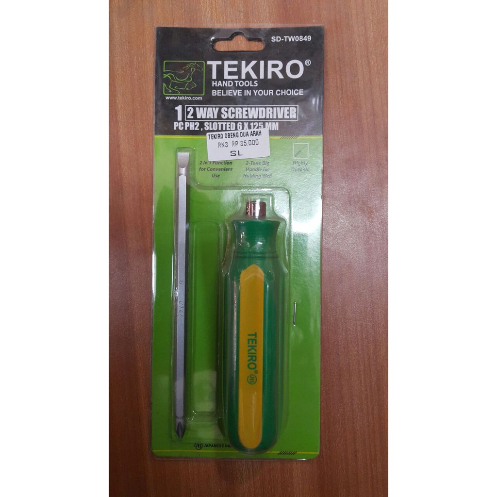 Obeng Tekiro 2 Way Screwdriver Arah Bolak Balik Japan Technology