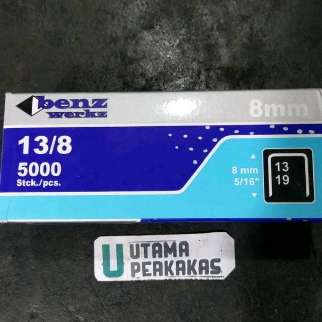 

Isi staples ukuran 8mm atau 5/16" Benz