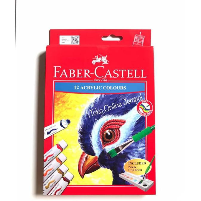 

[BISA BAYAR DITEMPAT] ATK0234FC Cat Acrylic 12 warna 572312 Faber Castel akrilik impasto art