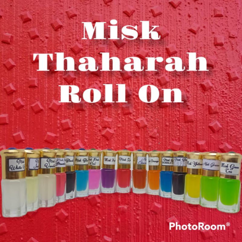 Parfum Misk Thaharah ROLL ON ENCER Kemasan Tola Polos Ukuran 3 ml KECIL DAN IMUT