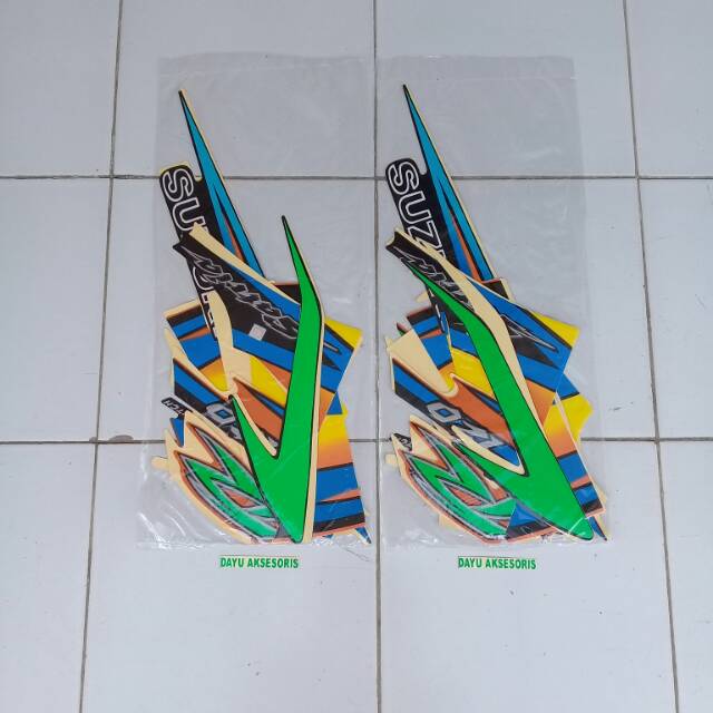 striping satria r 2003/2004 orange hitam