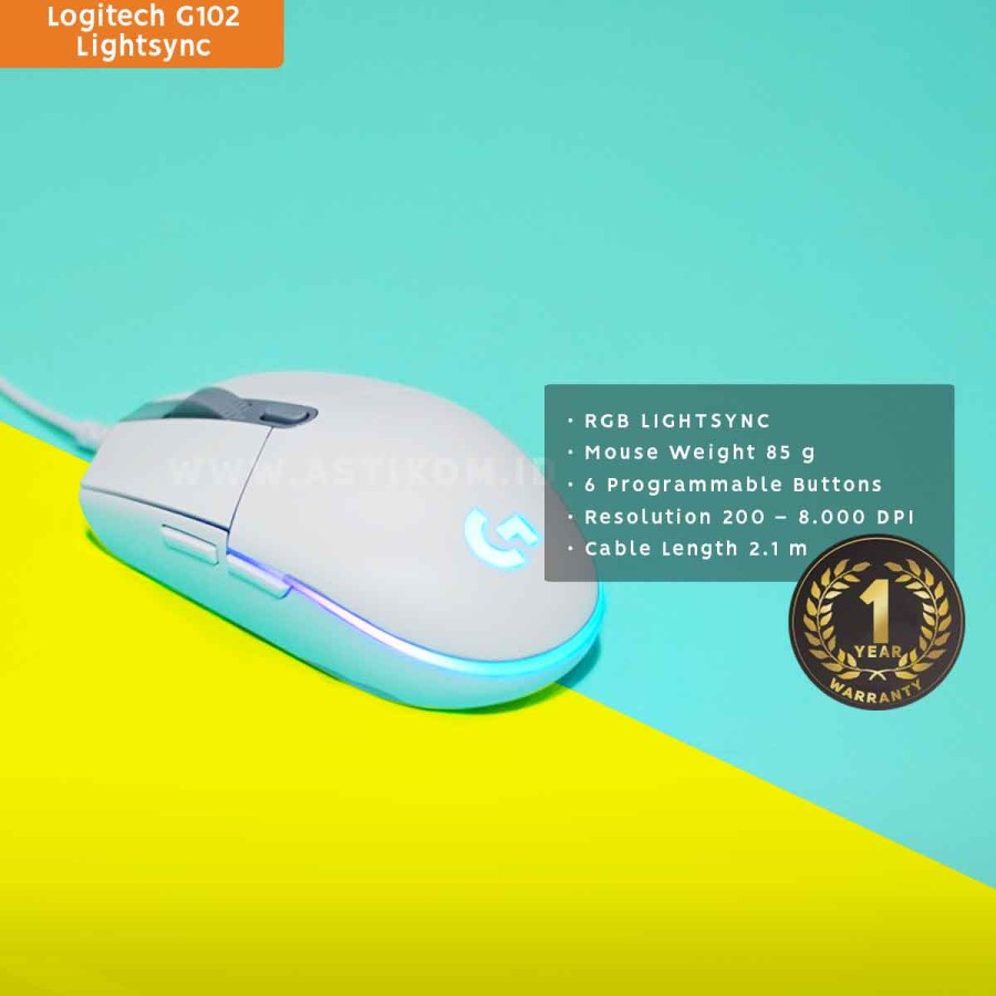 Mouse Gaming Logitech G102 V2 Lightsync RGB