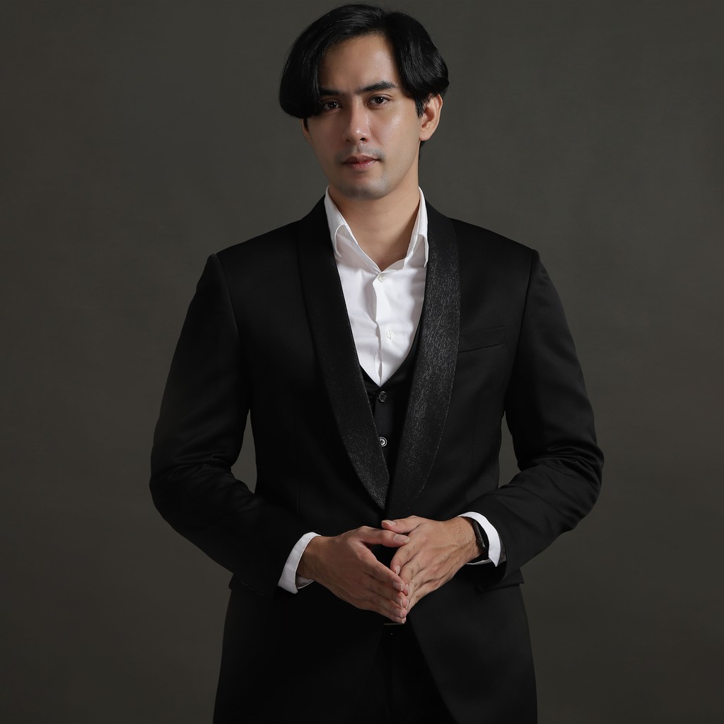 Setelan Jas Celana &amp; Rompi - Tuxedo Hitam - PEAKY PREMIUM  - GOLDY OUTFIT