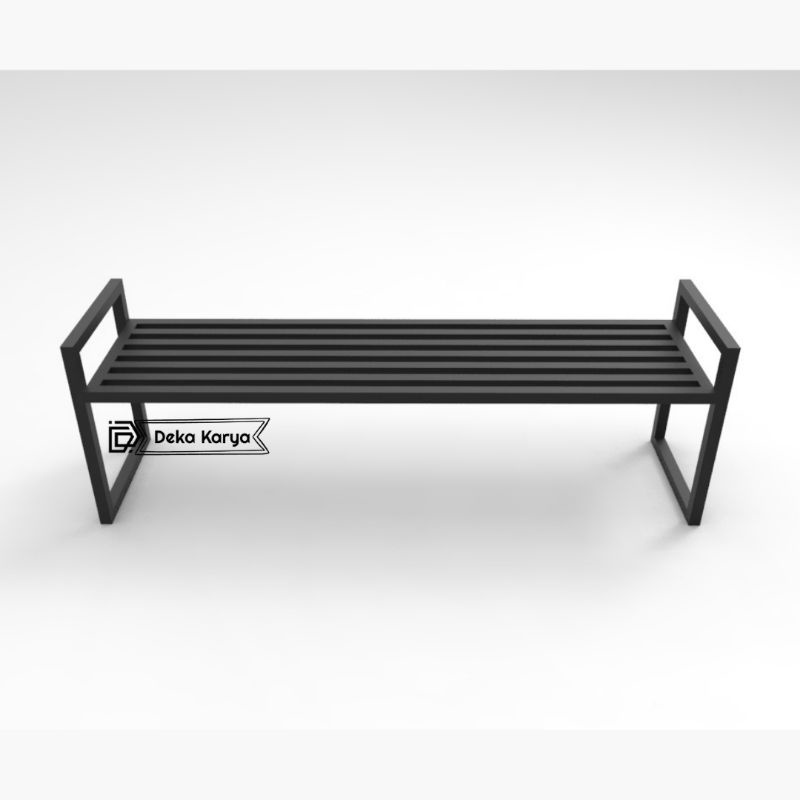 KURSI TERAS PANJANG / BANGKU TUNGGU / KURSI BESI OUTDOOR / BANGKU PANJANG