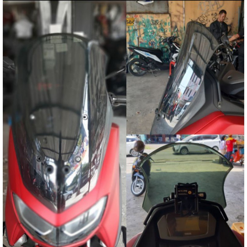 WINDSHIELD VISOR ALL NEW NMAX 2020 - 2021 VIRUS ANTI PECAH TINGGI