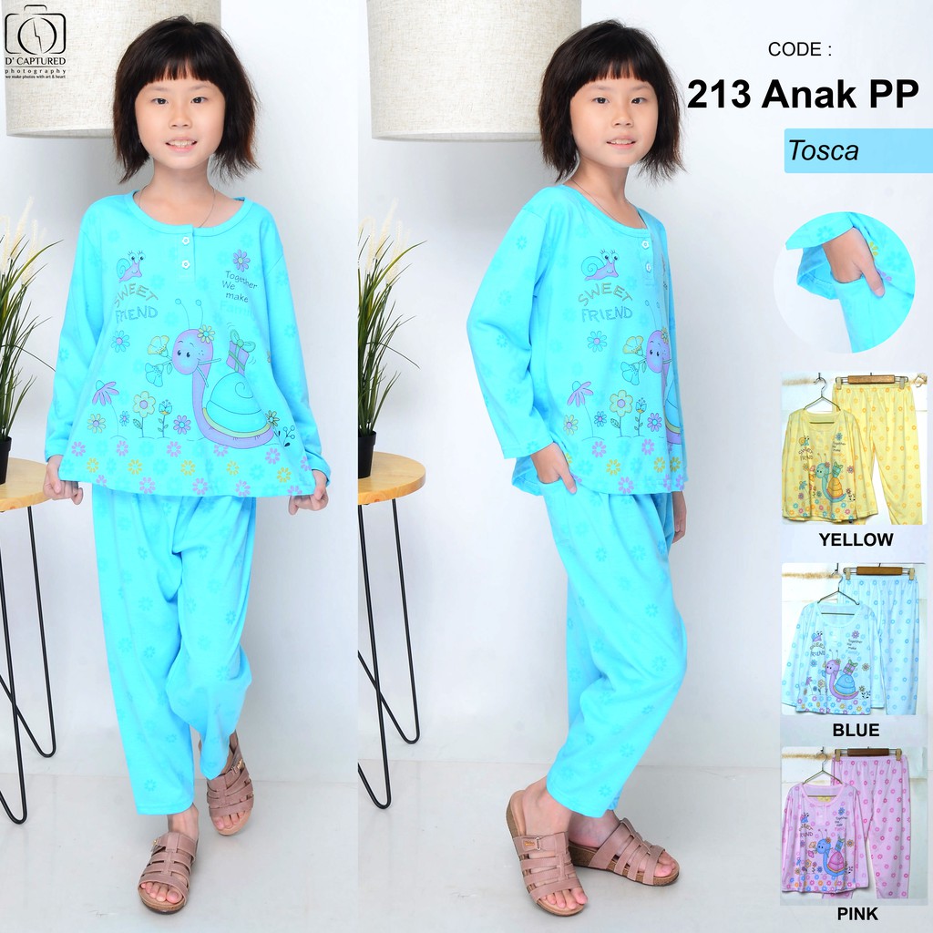  Baju  Tidur  Anak  Perempuan  7th Celana Panjang Size L APP 