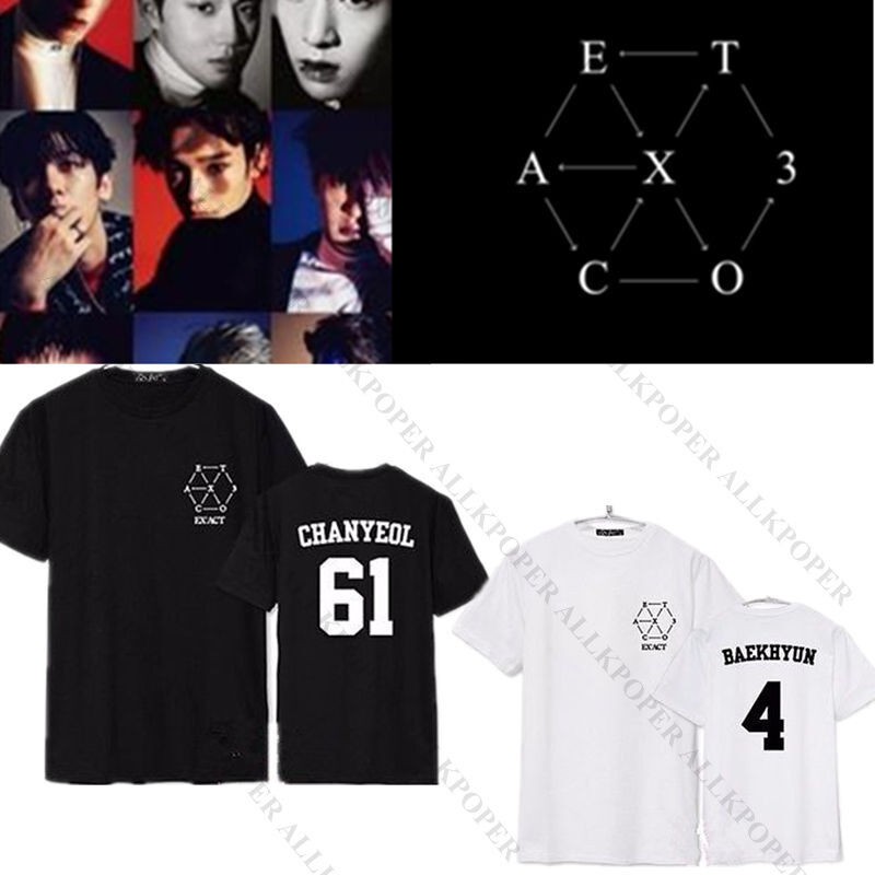 kaos exo baju exo tshirt exo member exo exact