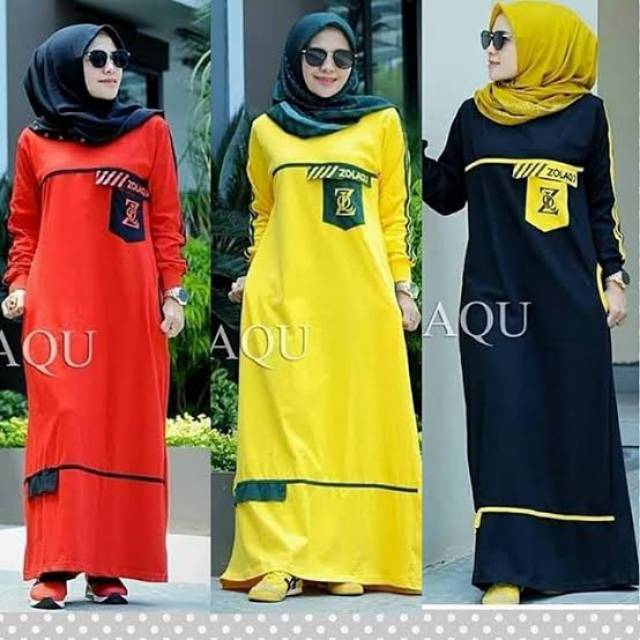 TERBARUGamis Zolaqu ORI || Original Zolaqu || Gamis Kaos Terlaris
