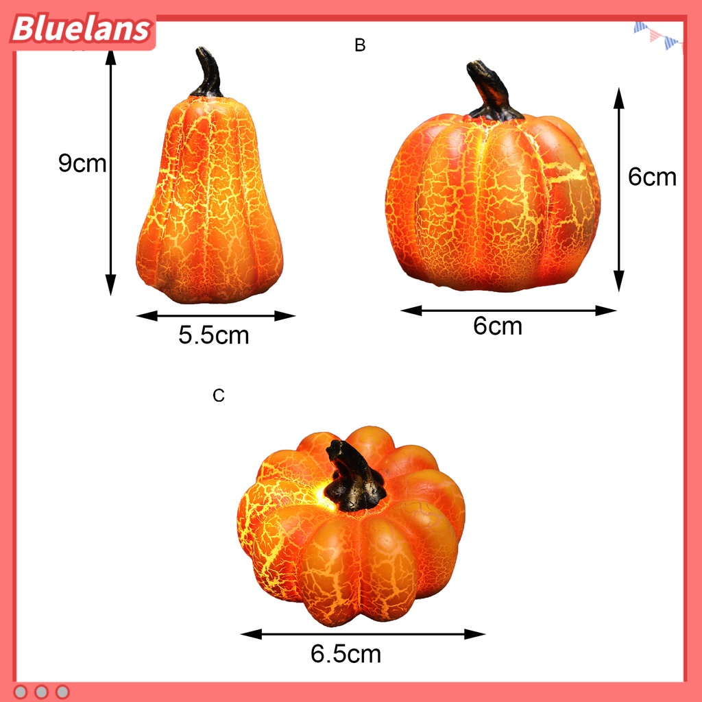 Lampu Bentuk Labu 3D Bahan Resin Untuk Perlengkapan Pesta Halloween