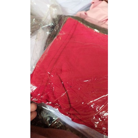 [BISA COD] Manset Kaos Soft Spandex Super size Jumbo Xxxl-Merah