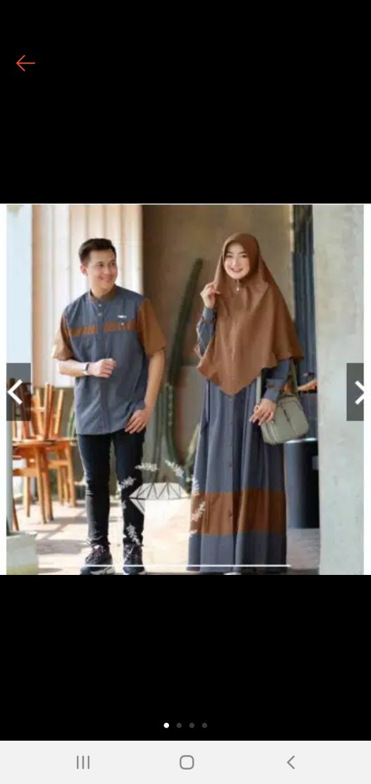 Baju Gamis Samara Sarimbit Couple Kapelan Seragam Lebaran Keluarga Muslim Ayah Ibu 2021 Asmara Rama