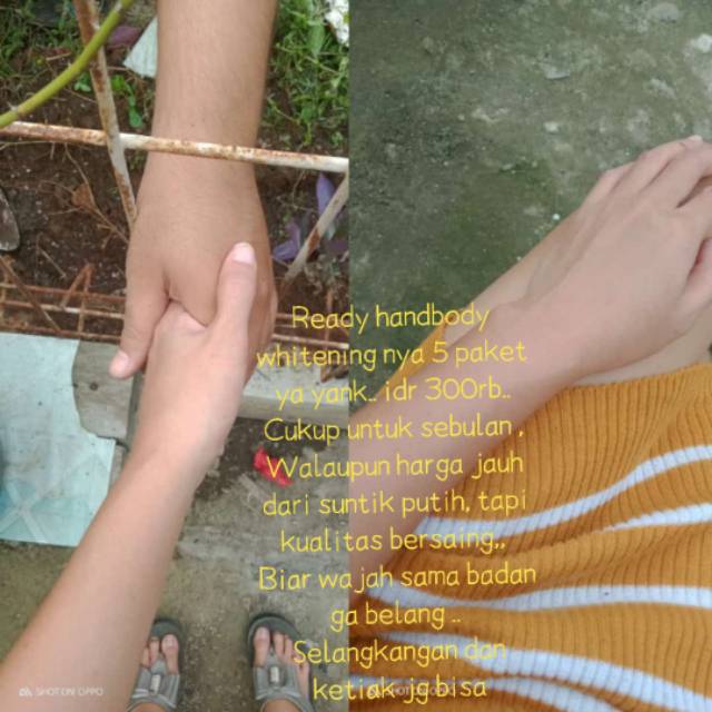 Handbody pemutih dosis tinggi