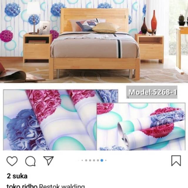 WALLPAPER DINDING MOTIF BALON