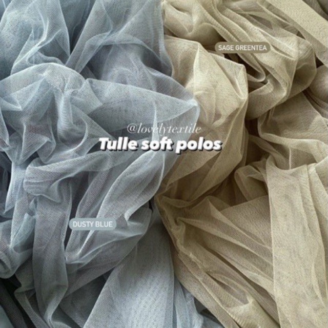 Kain TULLE LEMBUT HALUS / Kain Tile Polos