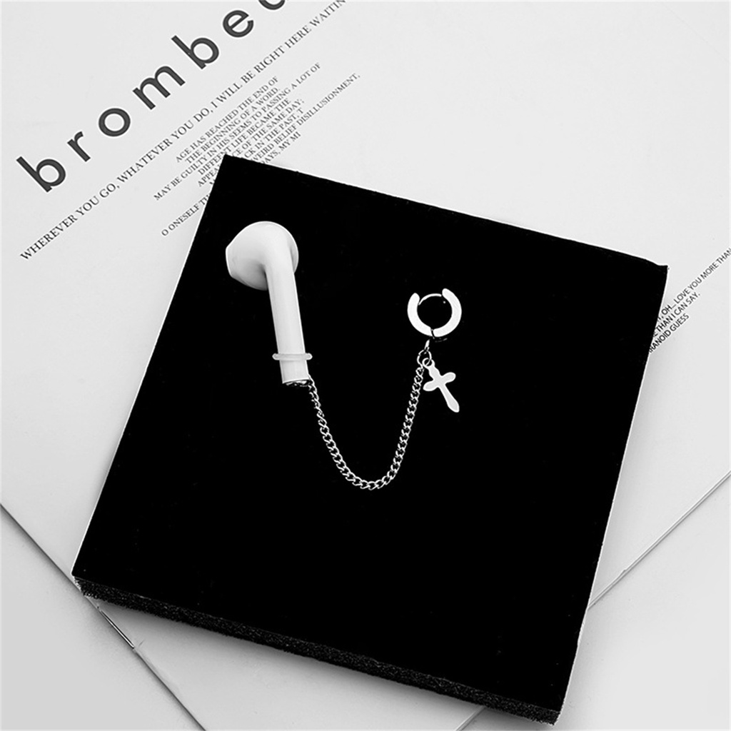 Hu Hu Hu Hu Hu Alat Bantu Pasang Kacamata♡ 1 Pc Anting Tali Earphone Universal Bahan Stainless Steel Anti Hilang