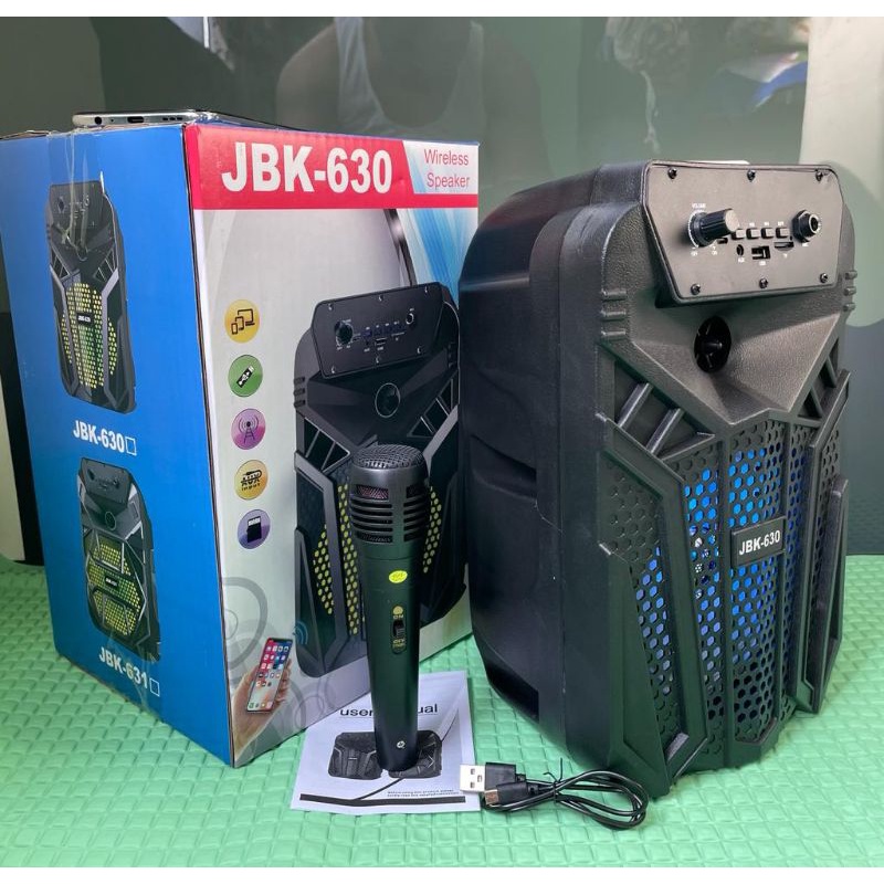 JBK portabel speaker bluetooth 6,5inch free mic karake termurah big bass power music