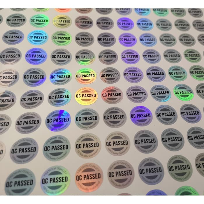 Jual Cetak Stiker Print Sticker Label Hologram A3 And Kiss Cut Shopee