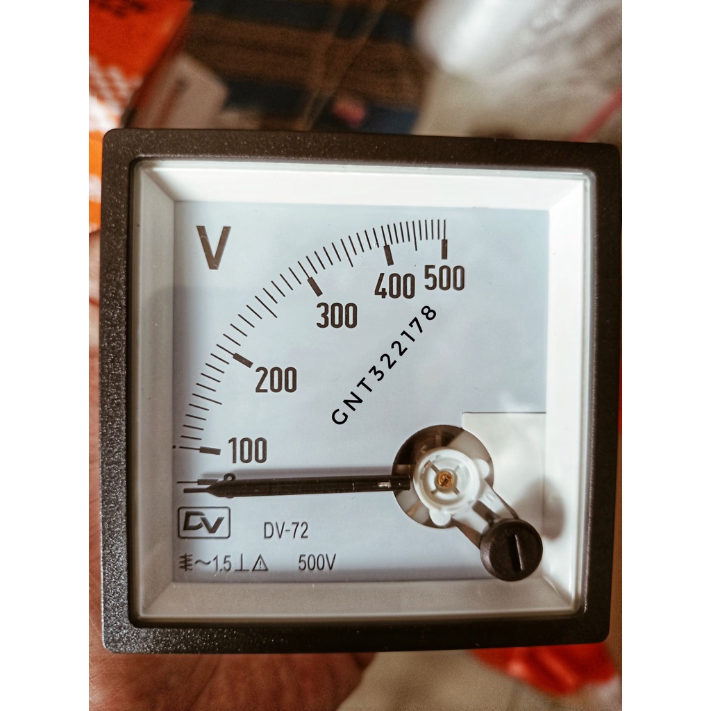 Voltmeter Analog Panel Meter 0-500V Size 72 X 72