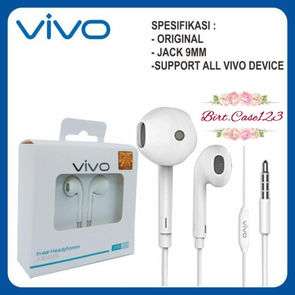 BM044 R11 Handsfree Headset Hf earphone Oppo dan Vivo packing original  Superbass +mic BC2108