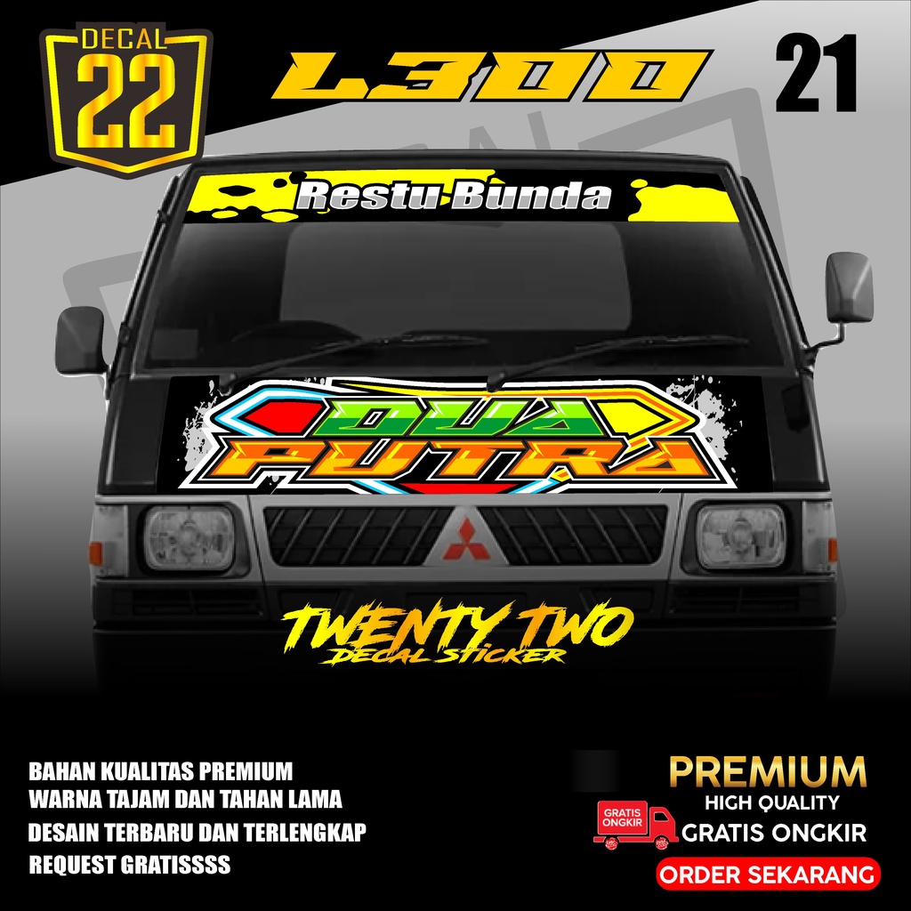 STIKER DECAL KABIN DEPAN L300 ,DECAL STIKER L300 KODE 21 Podo