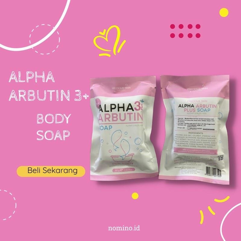 PRECIOUS SKIN SABUN ALPHA ARBUTIN 3 PLUS COLLAGEN WHITENING SOAP SABUN PEMUTIH[ORIGINAL 100%]