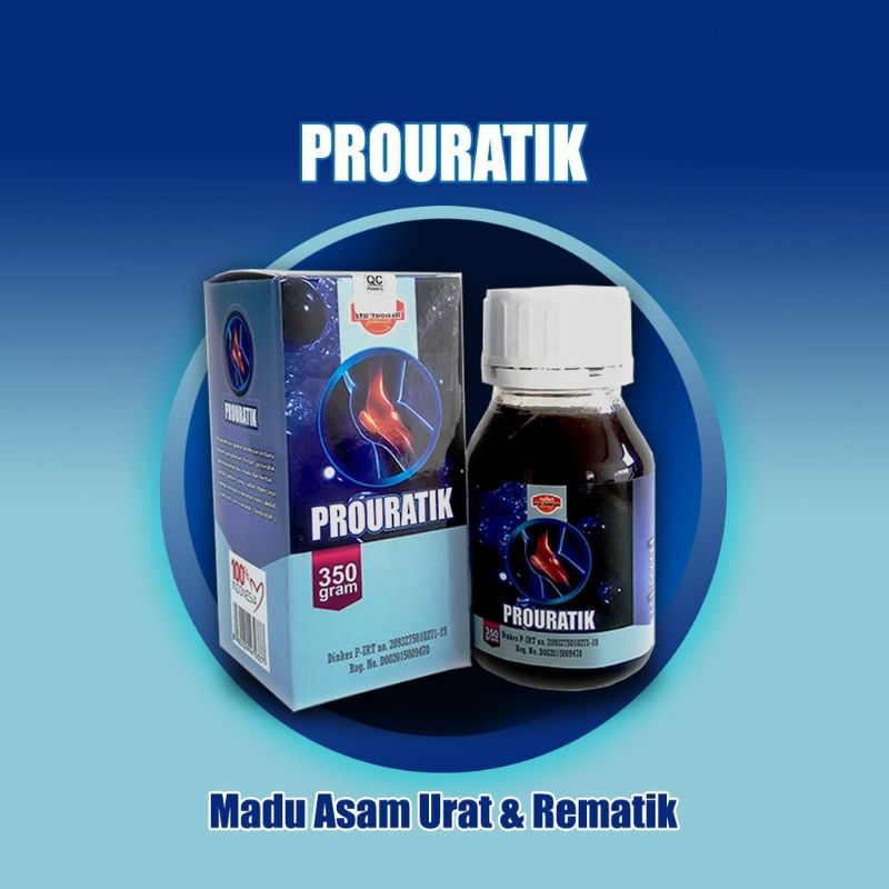 

Prouratik - Madu Asam Urat, Rematik, Arthritis, Memar, Pegalinu, 350gr