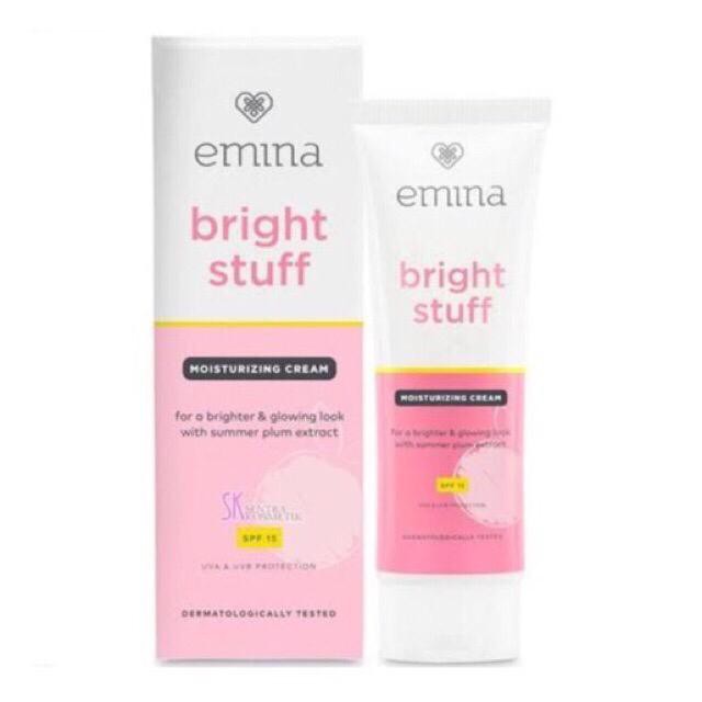 COD TERLARIS EMINA BRIGHT STUFF MOISTURIZING CREAM 20ml ORIGINAL BPOM CREAM PELEMBAB WAJAH