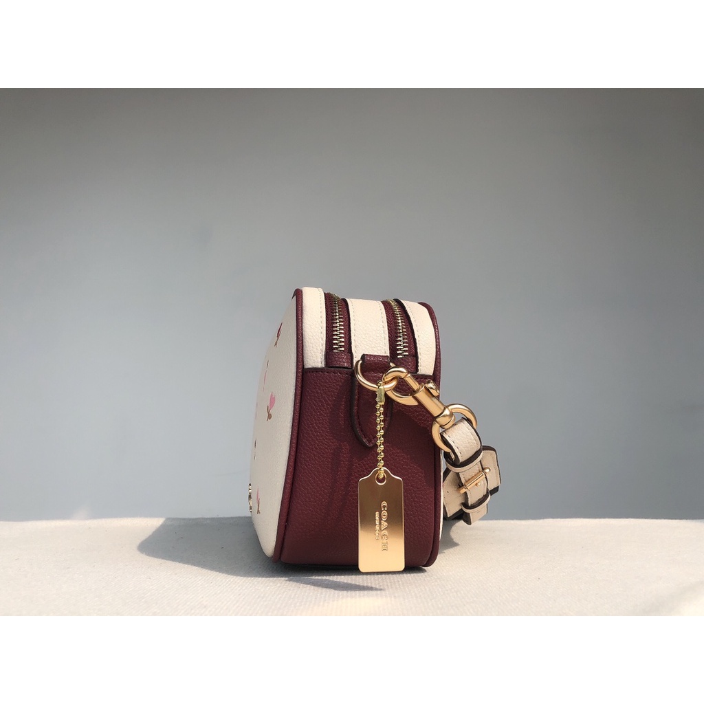 [Instant/Same Day] 2835 coach double zip camera bag shoulder messenger women crossbody handbag  xjb