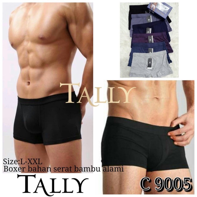 TALLY CD CELANA DALAM BOXER COWOK PRIA 9005 | SIZE M - XXXL (HARGA PER PCS)