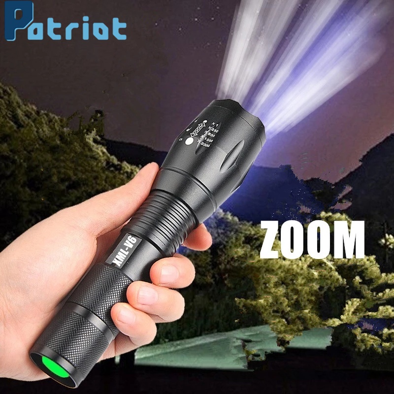 [ Portable bright  LED zoom mini flashlight  for Hiking Camping Survival Emergency ]