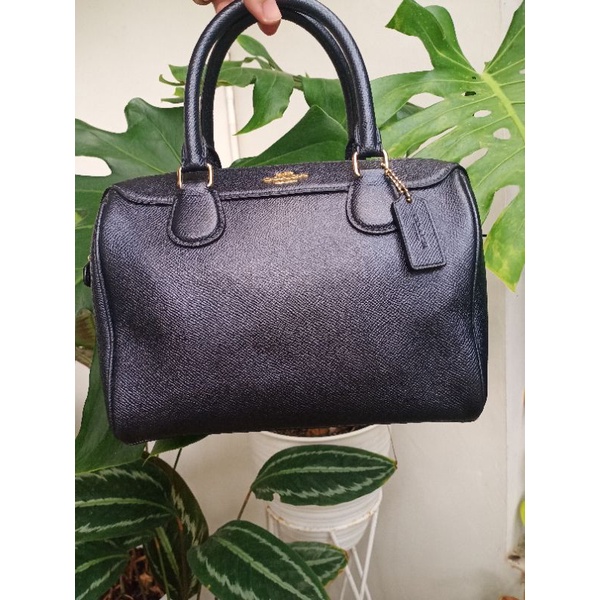 Top Handle Bag COACH Bennet mini F39706 Blue Metalic 100% original preloved VGC