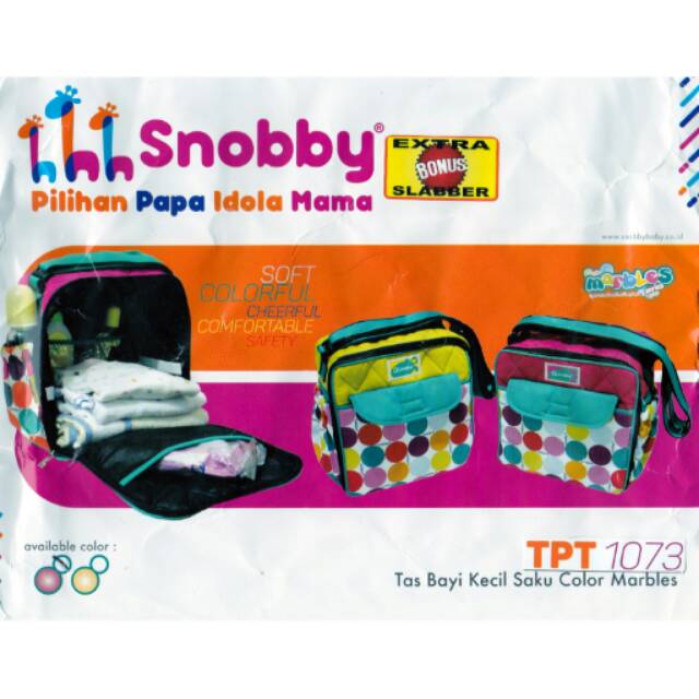 Snobby TPT 1573 / 1073 Tas Bayi Kecil Saku Color Marbles / Diaper Bag