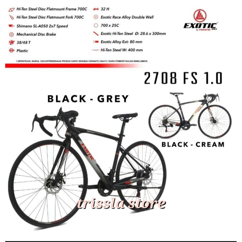 700C ROAD BIKE STEEL ET-2708 FS 1.0 EXOTIC