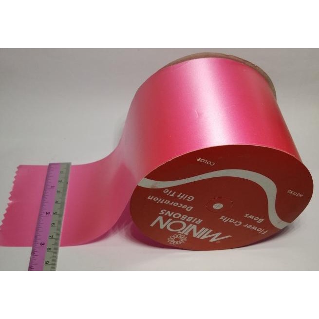 

Pita Kado Plastik Jepang Polos Minton Ribbon 3" x 12yd (per roll)