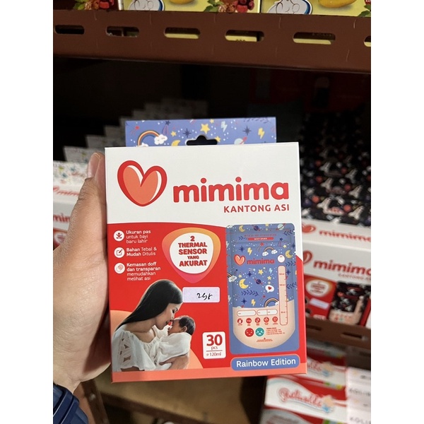 MIMIMA KANTONG ASI 120ML ISI 30PCS - plastik penyimpan asi ibu menyusui