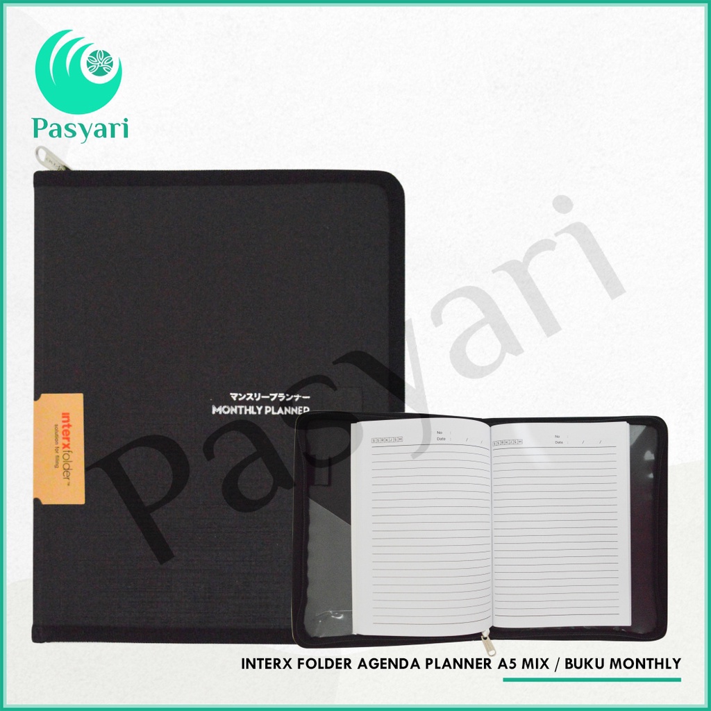 

Interx Folder Agenda Planner A5 Mix / Buku Monthly