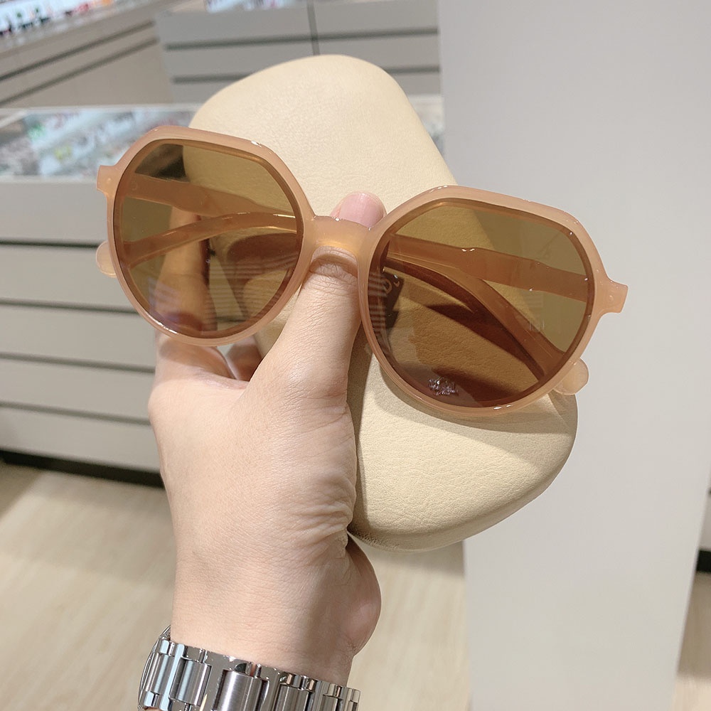 MURMURE.ID | KACAMATA WANITA MODEL RETRO BESAR / SUNGLASSES IMPORT KOREA STYLE / KACA MATA HITAM PUTIH SUNGLASS BUNGKAI BESAR RETRO EY031-4