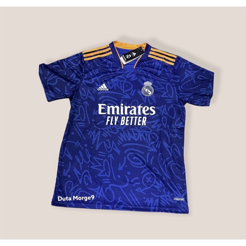 Jersey Baju Bola Madrid Away 2021/22 Jersey Bola Madrid Away GO Hight Quality