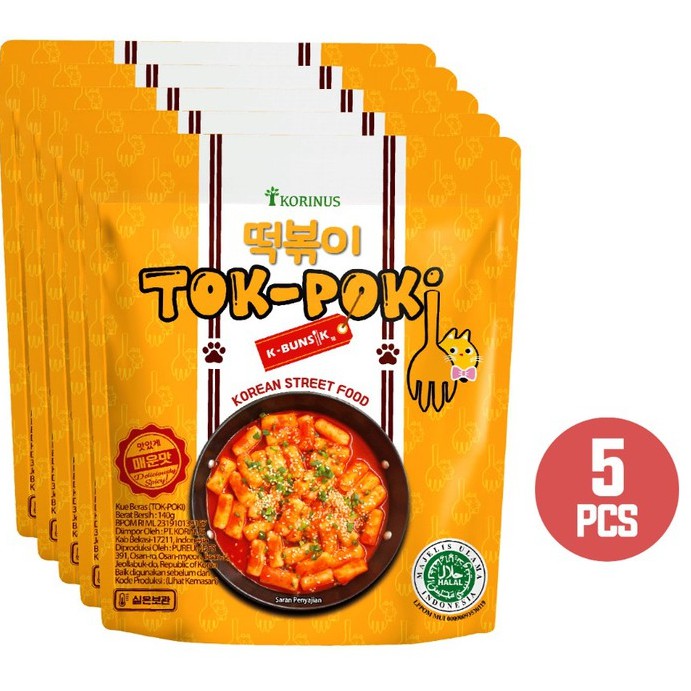 

PAKET HEMAT Daebak - Bunsik Tokpoki 5 PCS