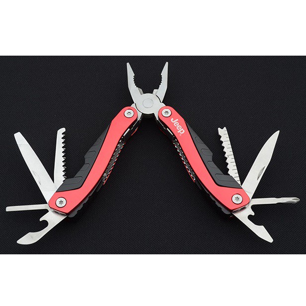 Tang Lipat Survival Multifungsi Merah - Multitools  - Tang Serbaguna